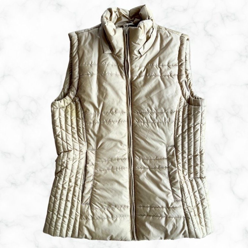 New York and Company Gold Vest SIZE MEDIUM Womens